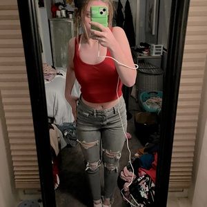 american eagle ripped jeans!!